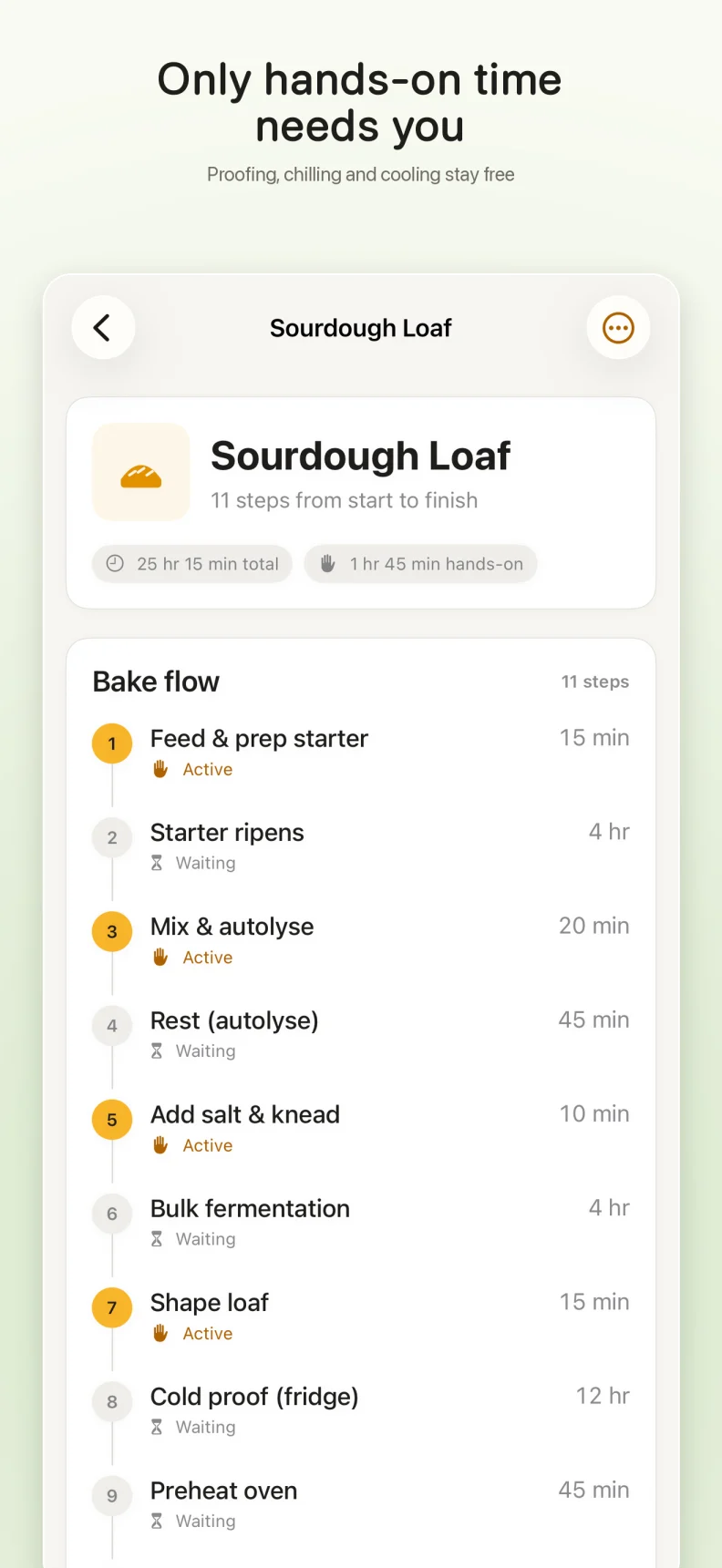 A Beesy Bakers flow separates hands-on baking steps from waiting time, so only the work that needs you must fit around busy events.